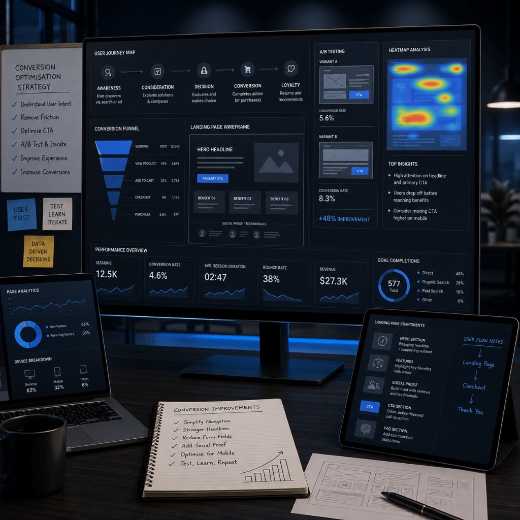 Responsive Franklins store shown on laptop and phone
